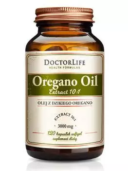 Doctor Life Oregano Oil масло дикого орегано 3000мг Добавка 120 капсул Inna marka