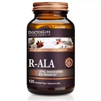Doctor Life, R-ALA альфа-липоевая кислота, 120 капс.