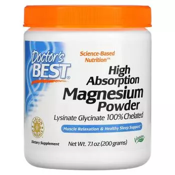 Doctor's Best High Absorption Magnesium Powder with TRAACS 7.1 oz (200 g)