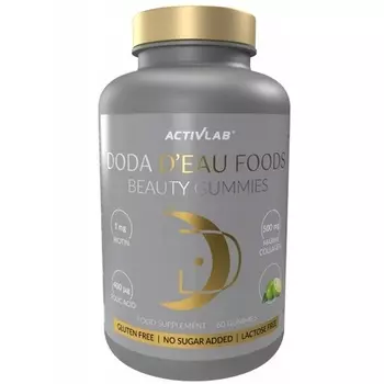Doda Deau Foods Beauty Gummies Лимон-Лайм 60 жевательных конфет Activlab