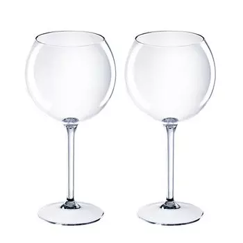 DoimoFlair Balloon Бокал для джина и тоника Бокал для вина из пластика Небьющийся коктейльный стакан Пластик Прозрачный Набор из 2 шт