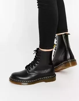 Доктор Ботинки Martens 1460 из гладкой кожи на шнуровке с 8 люверсами Dr Martens