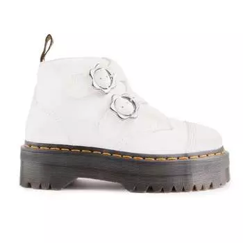 Доктор ботинки Martens Devon с цветочным узором Dr Martens, белый