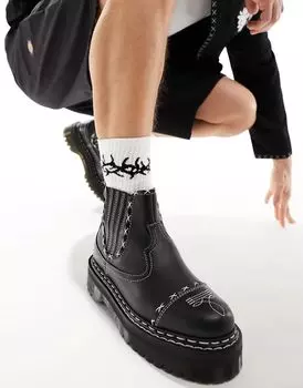 Доктор Черные ботинки челси Martens 2976 в готическом стиле в стиле вестерн Dr Martens