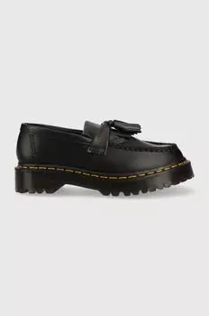 Доктор Кожаные мокасины от Adrian Bex Dr. Martens, черный