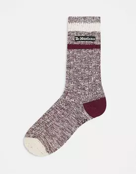 Доктор Martens – Красные меланжевые носки