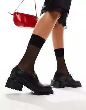 Доктор Martens – Maybole – Черные кожаные туфли Мэри Джейн