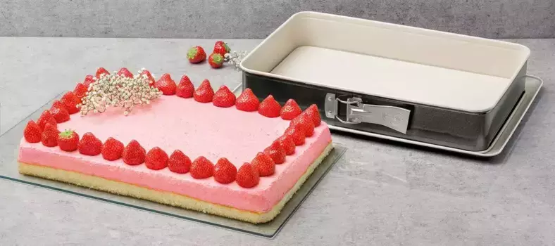 Доктор Разъемная форма Oetker "Back-Trend", прямоугольная Dr. Oetker 18х7х28 см, кремовый/антрацит