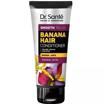 Доктор Sante, Banana Hair Conditioner, разглаживающий кондиционер для волос с банановым соком, 200 мл Dr. Sante