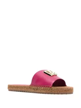 Dolce & Gabbana эспадрильи с логотипом, розовый