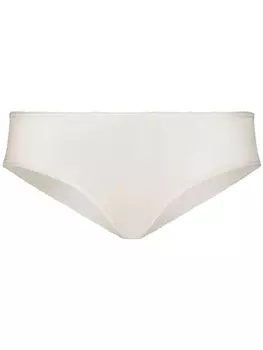 Dolce & Gabbana атласные трусы-брифы средней посадки, белый