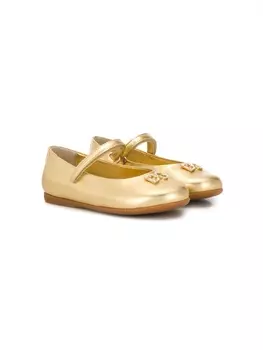 Dolce & Gabbana балетки Мэри Джейн, золотистый