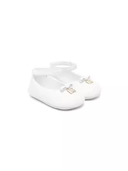 Dolce & Gabbana балетки с логотипом, белый