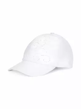 Dolce & Gabbana бейсболка с английской вышивкой, белый