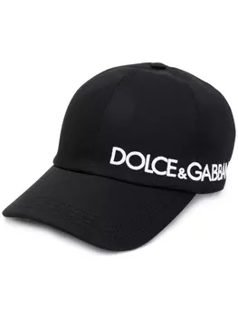 Dolce & Gabbana бейсболка с логотипом, черный