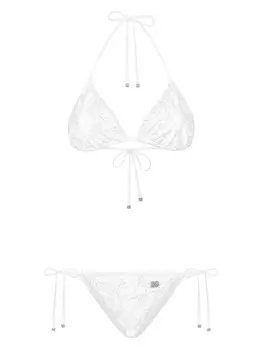 Dolce & Gabbana бикини с английской вышивкой, белый