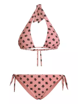 Dolce & Gabbana бикини с принтом в горошек, розовый