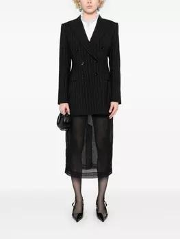 Dolce & Gabbana блейзер в тонкую полоску, черный
