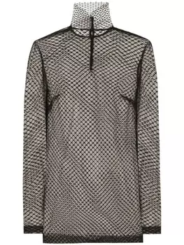 Dolce & Gabbana блузка Mesh, черный