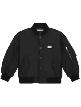 Dolce & Gabbana бомбер с логотипом, черный