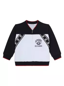 Dolce & Gabbana бомбер с логотипом, черный