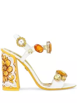 Dolce & Gabbana босоножки Keira 105, желтый