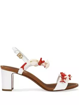 Dolce & Gabbana босоножки Keira 60 с аппликацией, белый