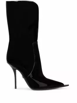 Dolce & Gabbana ботильоны Cardinale 105 с разрезом спереди, черный