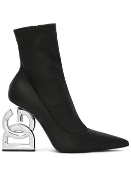 Dolce & Gabbana ботильоны-носки 3.5, черный