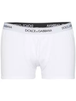 Dolce & Gabbana боксеры с логотипом на поясе, белый