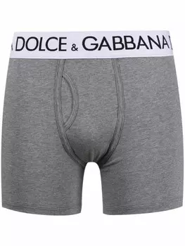 Dolce & Gabbana боксеры с логотипом, серый