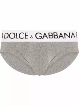Dolce & Gabbana боксеры с логотипом, серый