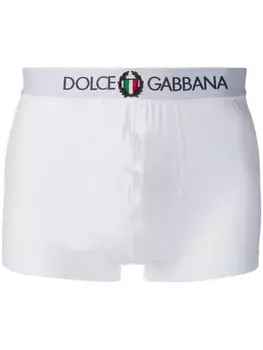 Dolce & Gabbana боксеры с вышитым логотипом, белый