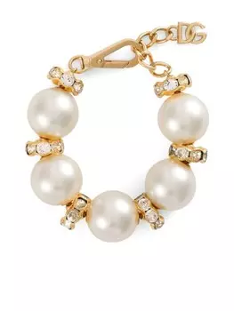 Dolce & Gabbana браслет из жемчуга, золотой