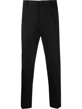 Dolce & Gabbana брюки чинос с подворотами, черный