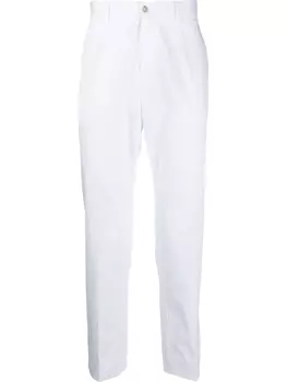Dolce & Gabbana брюки чинос средней посадки, белый