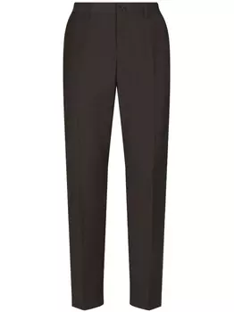 Dolce & Gabbana брюки DG Essentials с вышитым логотипом, серый