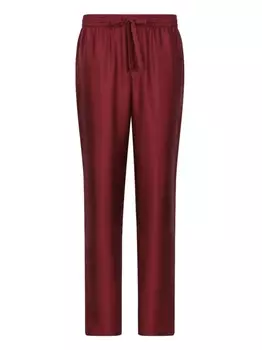 Dolce & Gabbana брюки DG Essentials с вышитым логотипом, красный