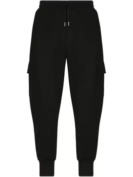 Dolce & Gabbana брюки карго из джерси, черный