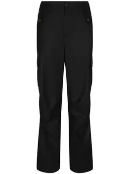 Dolce & Gabbana брюки карго из вирджинской шерсти, черный