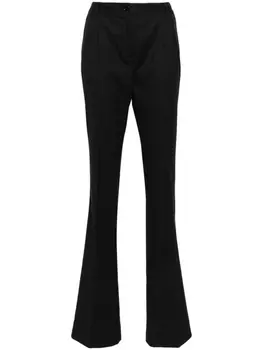 Dolce & Gabbana брюки палаццо со складками, серый