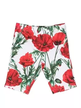Dolce & Gabbana брюки с цветочным принтом, белый