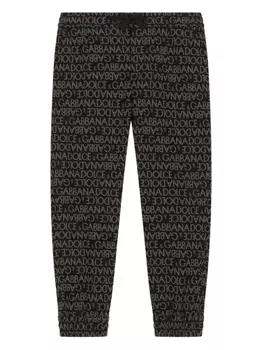 Dolce & Gabbana брюки с логотипом, черный