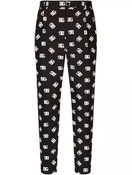 Dolce & Gabbana брюки с логотипом, черный