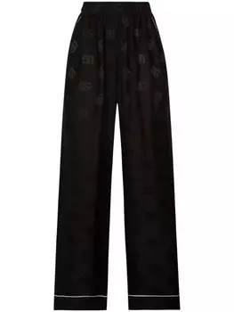 Dolce & Gabbana брюки с логотипом, черный