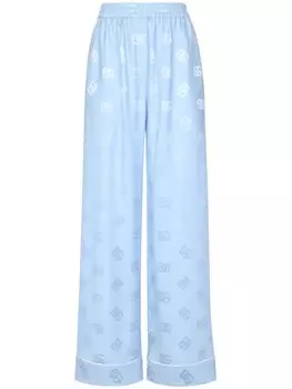 Dolce & Gabbana брюки с логотипом, синий