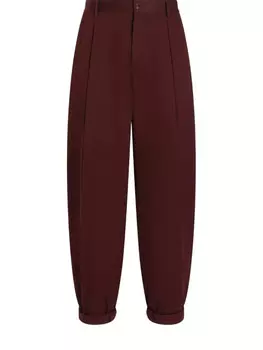 Dolce & Gabbana брюки с подворотами, красный