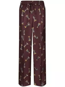 Dolce & Gabbana брюки с принтом, коричневый