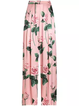 Dolce & Gabbana брюки с принтом, розовый