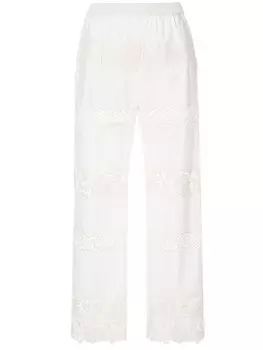 Dolce & Gabbana брюки с вышивкой, белый
